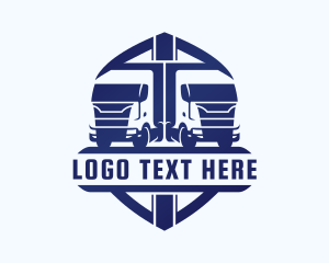 Forwarding Truck Logistics Logo