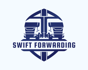 Forwarding Truck Logistics logo design