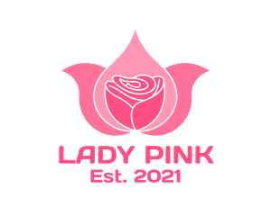 Pink Rose Wellness  logo design