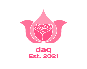 Garden - Pink Rose Wellness logo design