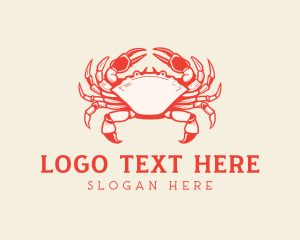Crab - Aquatic Crab Restaurant logo design