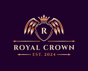 Wings Crown Hotel logo design