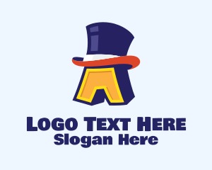 Show - Magician Hat Lettter A logo design