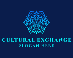 Culture - Symmetrical Floral Ornament logo design