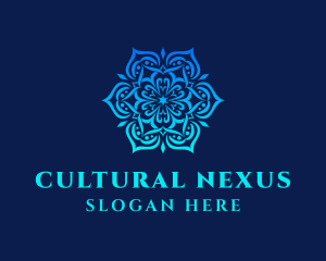 Culture - Symmetrical Floral Ornament logo design