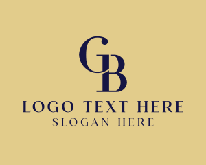 Banking - Elegant Fashion Boutique Letter GB logo design