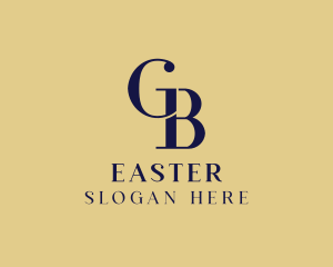 Elegant Fashion Boutique Letter GB Logo