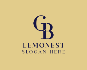 Elegant Fashion Boutique Letter GB Logo
