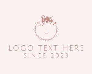 Fashion Accessories - Flower Wreath Wedding logo design