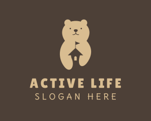 Stuffed Toy - Brown Bear Daycare logo design