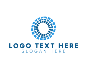 Pattern - Technology Letter O Planet logo design