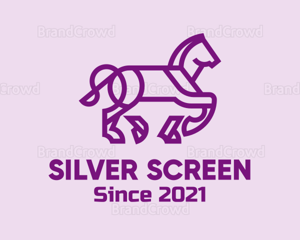 Purple Horse Equestrian Logo