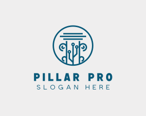 Digital Pillar Technology  logo design