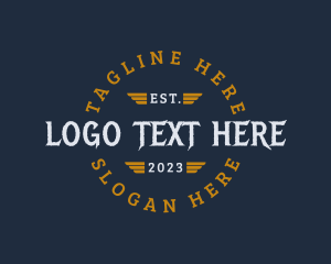 Grunge Aviation Business Logo