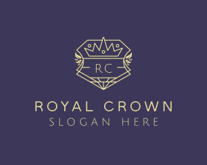 Shield Royal Wreath logo design