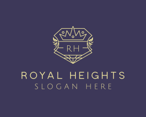 Shield Royal Wreath logo design