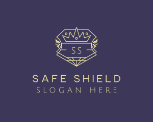 Shield Royal Wreath logo design