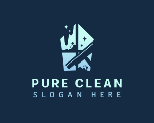 Clean Housekeeper Sanitation logo design