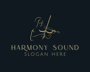 Musician - Violin Musician Performer logo design