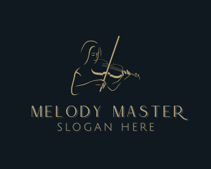 Musician - Violin Musician Performer logo design