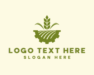 Factory - Wheat Field Agriculture logo design