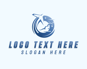 Delivery - Aviation Logistics Plane logo design