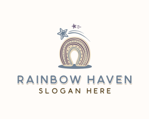 Star Rainbow Kindergarten logo design