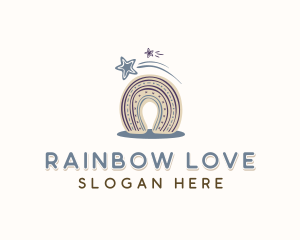 Star Rainbow Kindergarten logo design