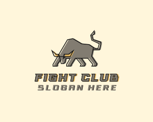 Bison Bull Fighting logo design