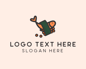 Buffet - Salmon Sashimi Buffet logo design