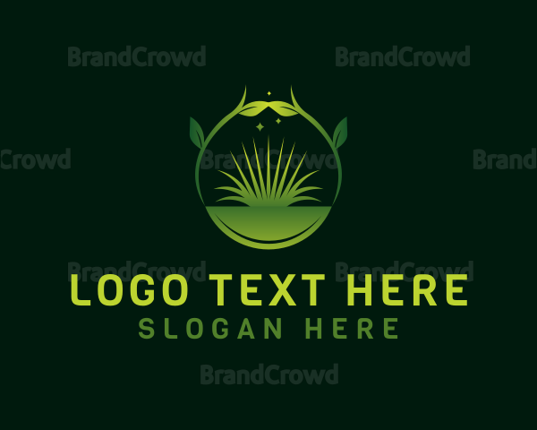 Grass Landscape Plant Logo