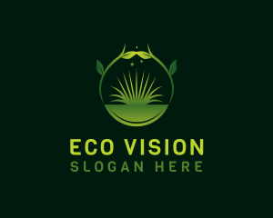 Grass Landscape Plant logo design