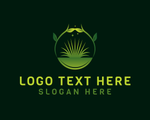 Wild Grass - Grass Landscape Plant logo design