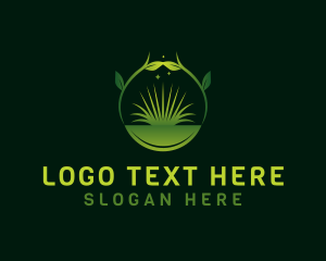 Grass Landscape Plant Logo