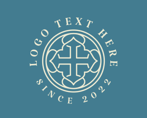 Preacher - Christian Parish Cross logo design