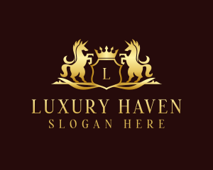 Opulent - Royal Horse Crest logo design