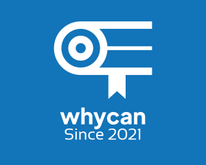 White - Webcam Online Learning logo design
