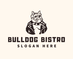 Rocker Bulldog Leather Jacket logo design