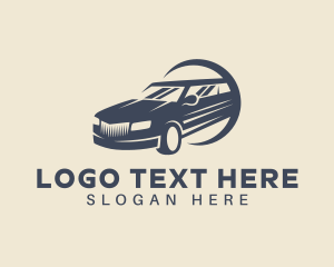 Ride-sharing - Limousine Auto Car logo design