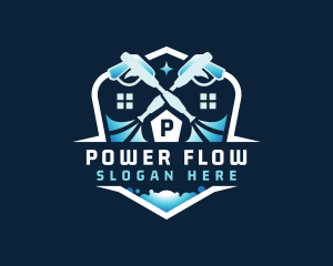 Power Wash Cleaning logo design