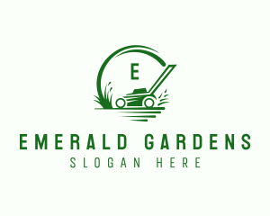 Grass Lawn Mower logo design