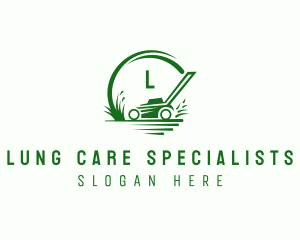 Grass Lawn Mower logo design