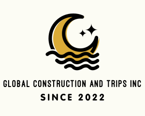 Moon Beach Resort  logo design