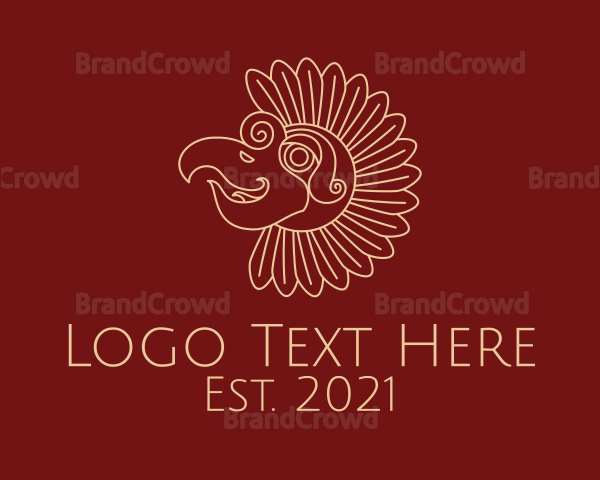 Tribal Sun Bird Logo