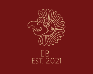 Spiritual - Tribal Sun Bird logo design