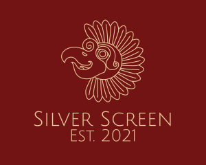 Quetzal - Tribal Sun Bird logo design