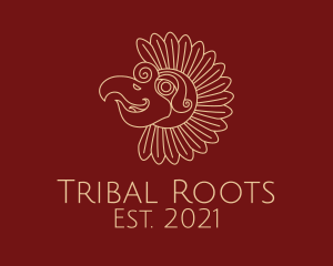 Tribal Sun Bird logo design