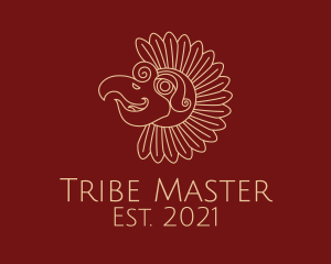 Tribal Sun Bird logo design