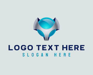 Network - Letter Y 3D Gradient logo design