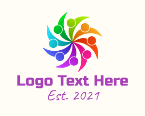 Conference - Colorful People Organization logo design